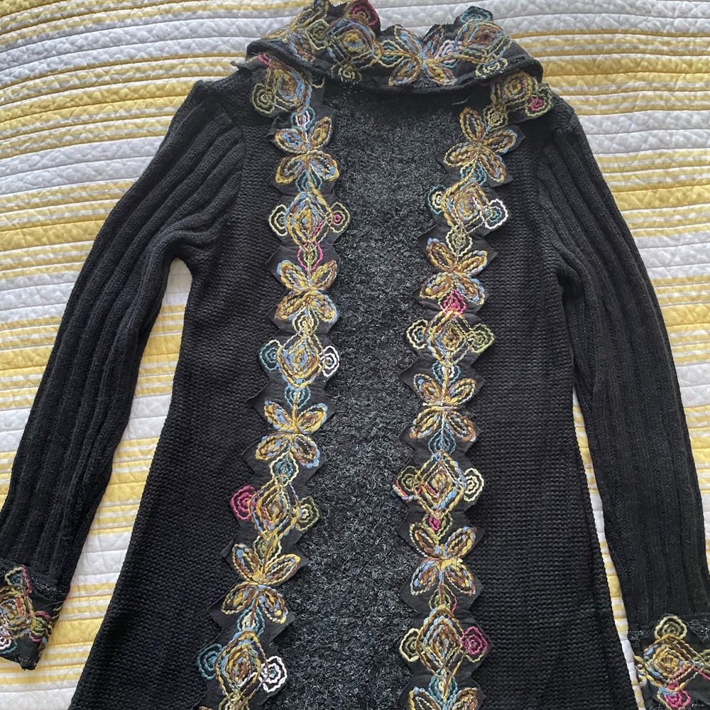 Sioni Black Cardigan, NWT - Picture 2 of 8